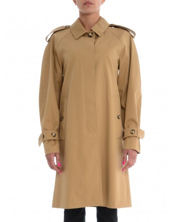 SPORTMAX - SHOW Cotton Gabardine Raincoat - Camel