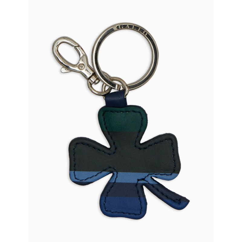 GALLO - Leather Keychain - Blue/Typhoon