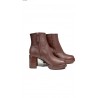 TOD'S - Leather Boots - Mahogany