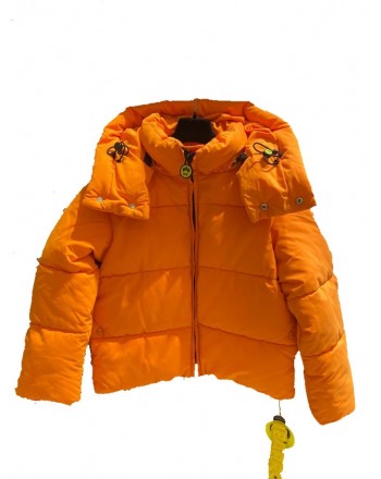 BARROW - Hooded down jacket - Orange