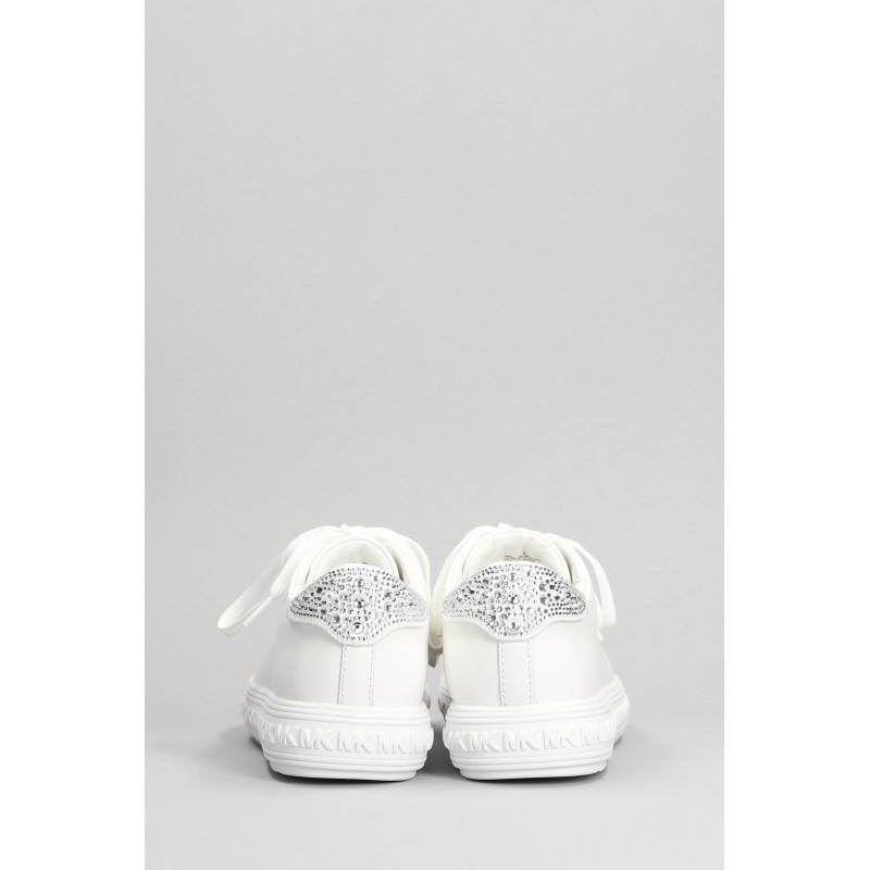 MICHAEL by MICHAEL KORS -  Sneakers GROVE LACE UP dettagli Strass - Optic White