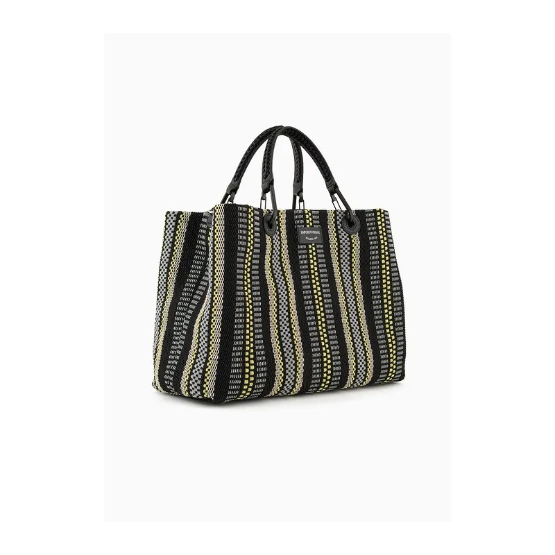 EMPORIO ARMANI - Mat MYEA Shopping Bag - Multicolor/Black