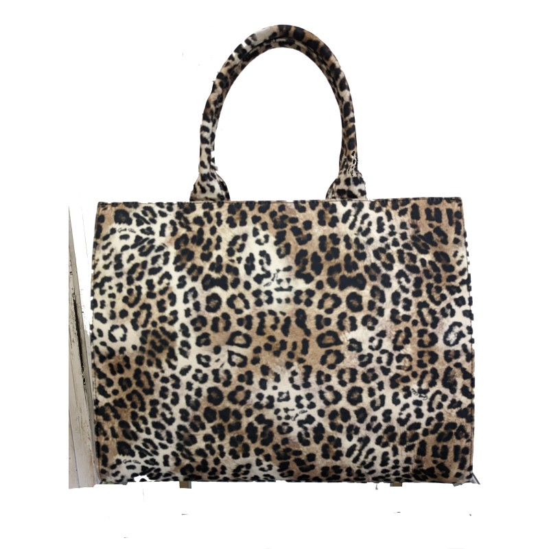 GAELLE - Canvas Shopping Bag - Animalier