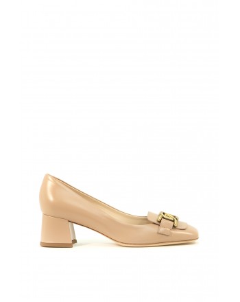 TOD'S -  KATE Leather Pumps - Granite Pink