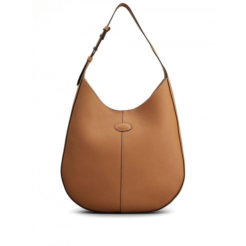TOD'S - HOBO Leather Bag - Natural