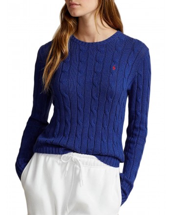 POLO RALPH LAUREN - Cottone Beaded Knit - Rugby Royal