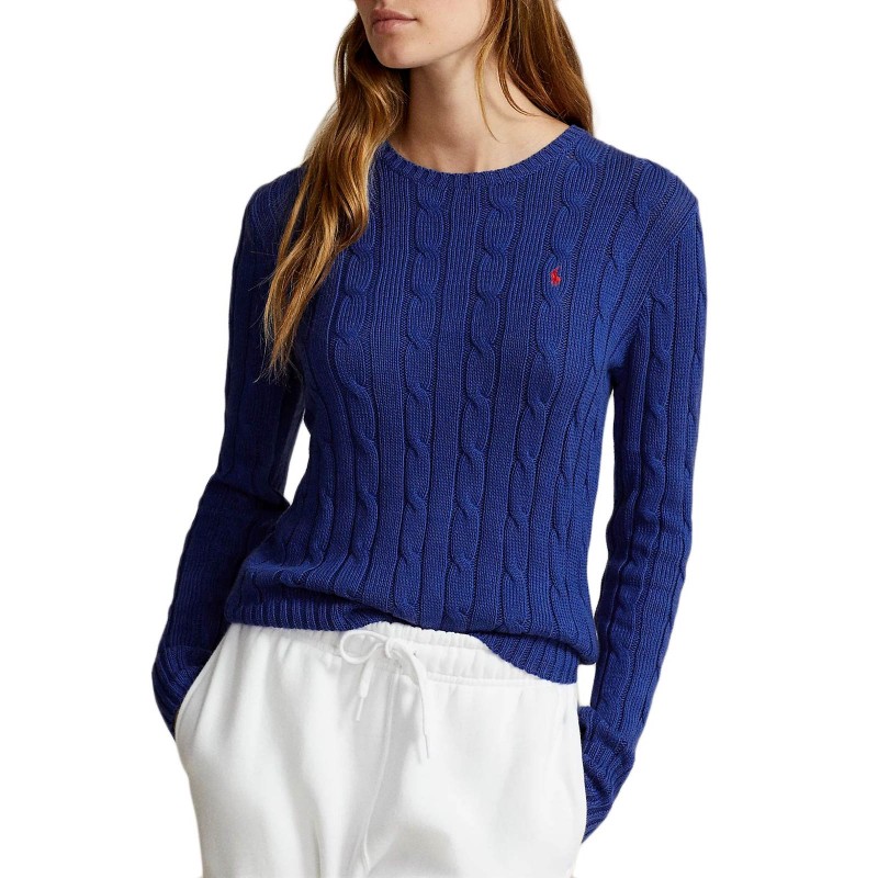 POLO RALPH LAUREN - Cottone Beaded Knit - Rugby Royal