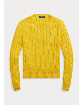POLO RALPH LAUREN - Cottone Beaded Knit - Yellow