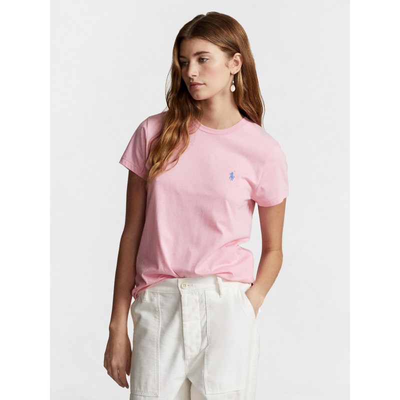 POLO RALPH LAUREN  - Cotton T- Shirt-  Pink