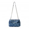 GAELLE - Denim Shoulder Bag - Denim Blue