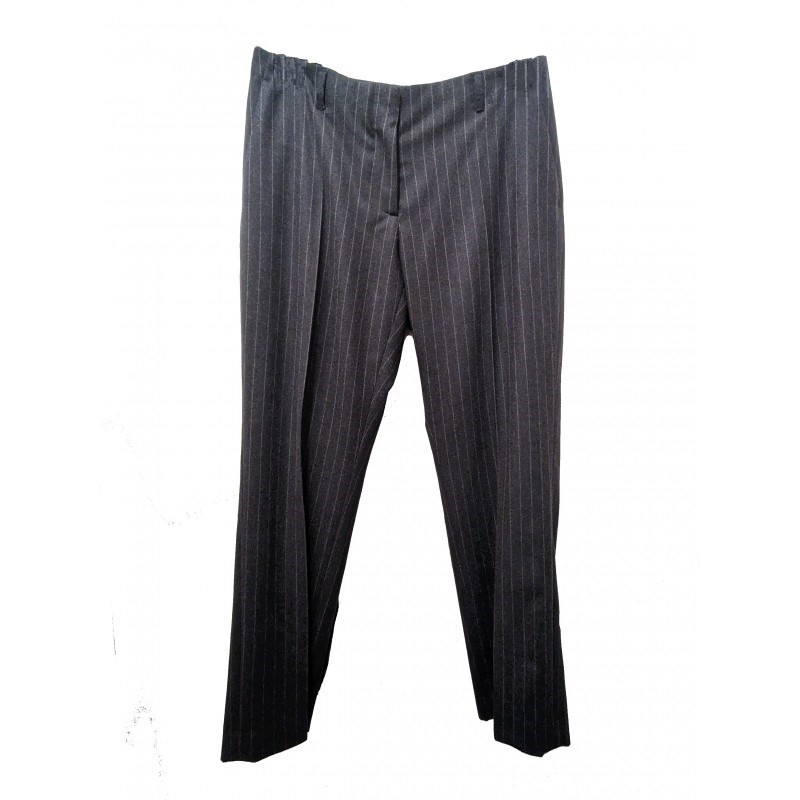 DRIES VAN NOTEN - Paola Striped Trousers - Anthrax