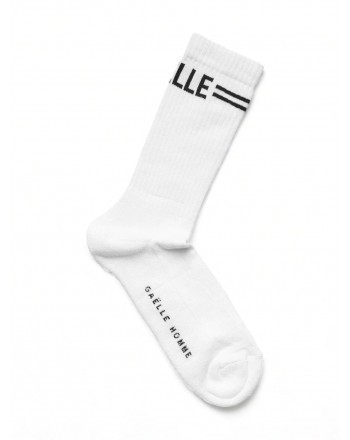 GAELLE - Logo Socks - White