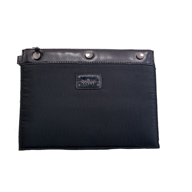 GAELLE - Pouch Bag  with Logo - Black