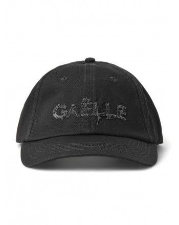 GAELLE - Baseball Cap with Logo - Black