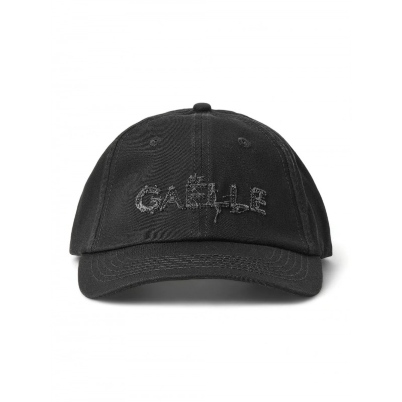 GAELLE - Baseball Cap with Logo - Black