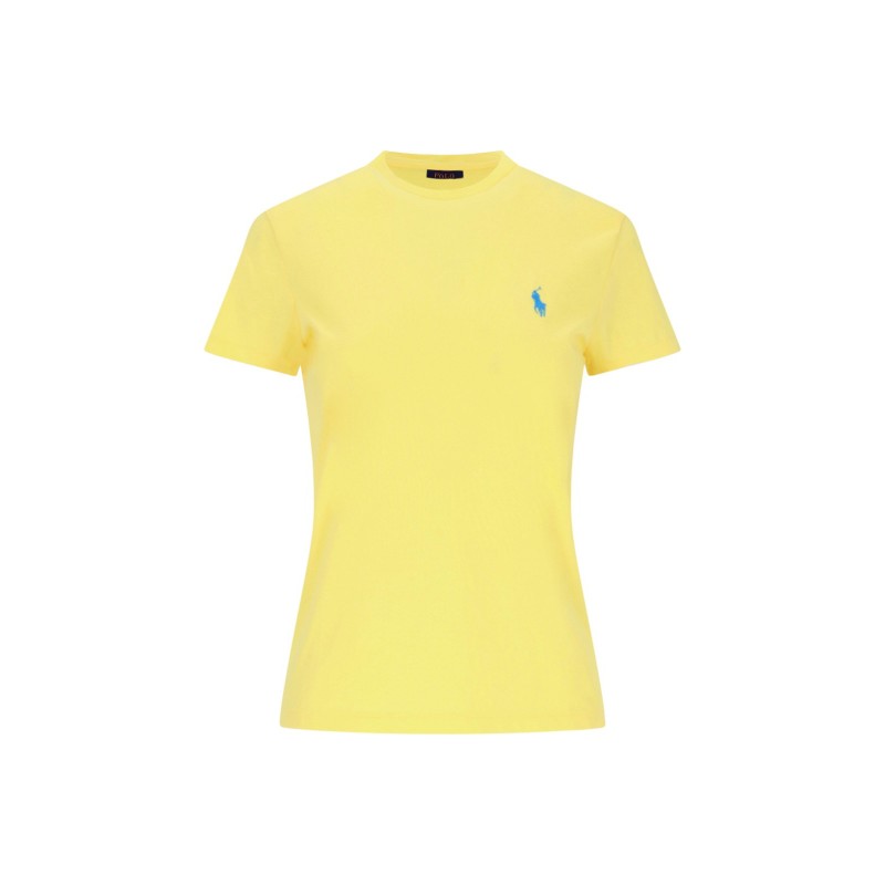 POLO RALPH LAUREN - Cotton T-Shirt - Yellow