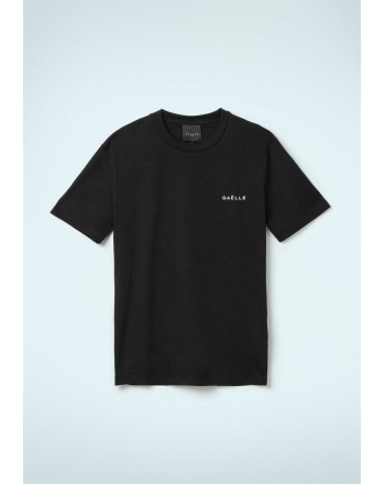 GAELLE - Basic Roundneck Logo T-Shirt - Black
