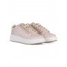 EMANUELLE VEE - JULY STRASS Leather Sneakers  - Pink