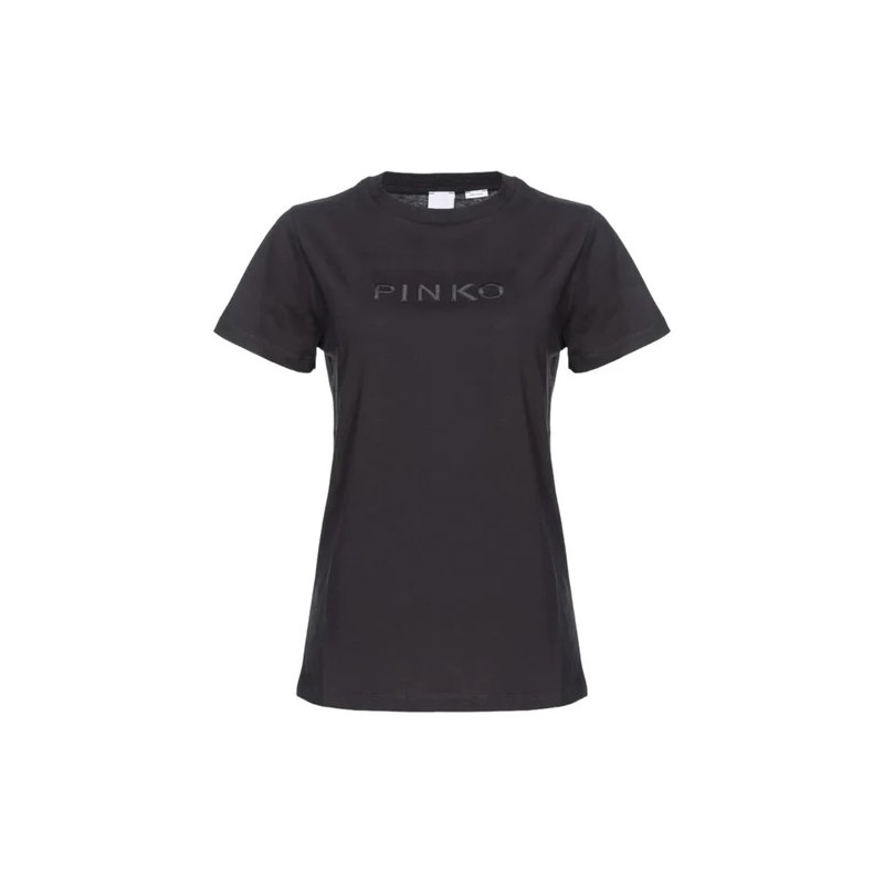 PINKO - START Cotton T-Shirt - Black