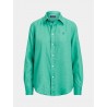 POLO RALPH LAUREN  - Linen Shirt - Green