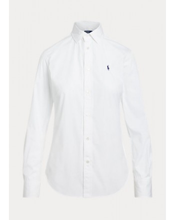POLO RALPH LAUREN  -Button Front Shirt - White