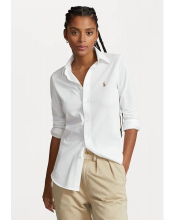 POLO RALPH LAUREN  - Knit Cotton Shirt  - White