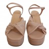 GUGLIELMO ROTTA - CARA Leather Sandals - Nude