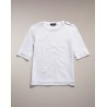 FAY - T-Shirt in Piquet - Bianco