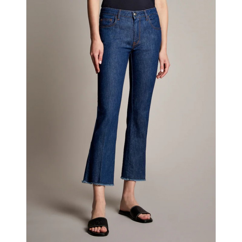 FAY - Blended Linen  Jeans - Light Bluette