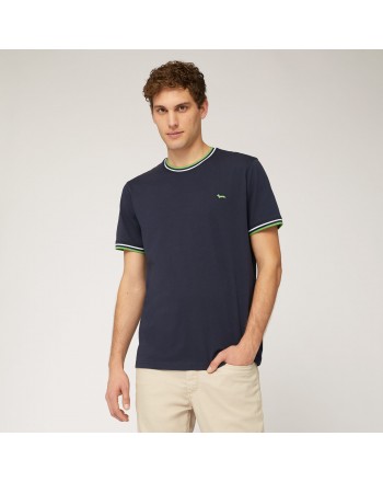 HARMONT AND BLAINE -  T-Shirt in Cotone - Navy
