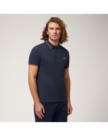 HARMONT AND BLAINE - Cotton Polo Shirt - Navy