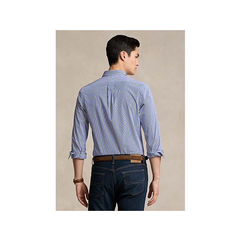 POLO RALPH LAUREN  - Bistretch Striped T- Shirt- Blue/White