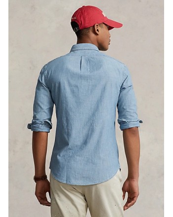 POLO RALPH LAUREN - Camicia Chambray Slim Fit - Chambray