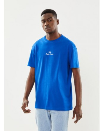 POLO RALPH LAUREN - T-Shirt in Cotone con Logo Ricamato - Blue Saturn