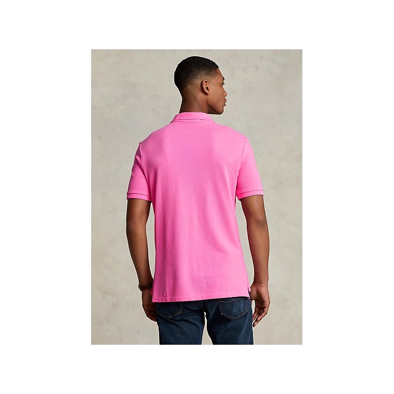 POLO RALPH LAUREN - Slim Fit Cotton Polo Shirt - Dalia Pink