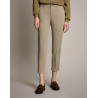FAY - Smooth Satin Chino Trousers - Dove