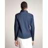 FAY - Camicia Slim Fit in Popeline di Cotone - Blu Navy