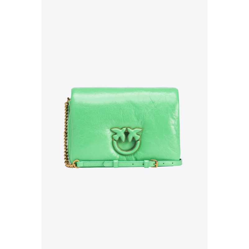 PINKO - LOVE CLICK PUFF CLASSIC SOFT Bag - Green