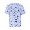 ETRO - T-Shirt in Cotone a Stampa Paisley - Azzurro