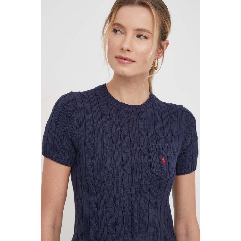 POLO RALPH LAUREN  - Cotton Knit with Pocket  - Hunter Navy