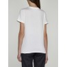 MAX MARA - T-Shirt in Cotone con Ricamo ELMO - Fondo Bianco