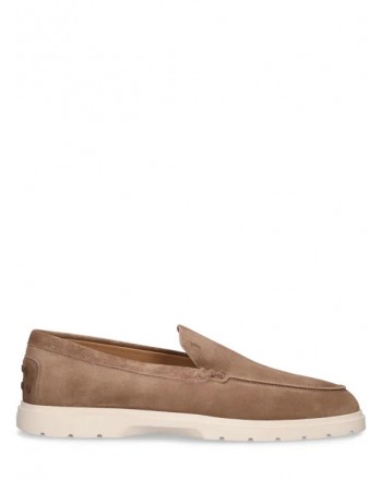 TOD'S -  Suede Loafers - Light Crete