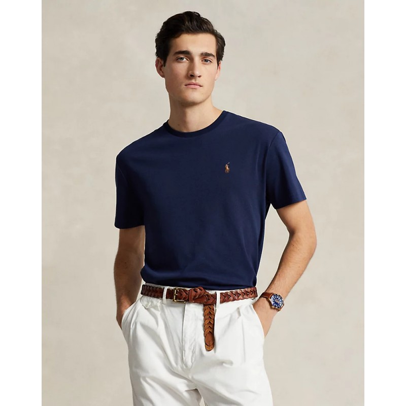 POLO RALPH LAUREN - Custom Slim Fit T-Shirt - Navy