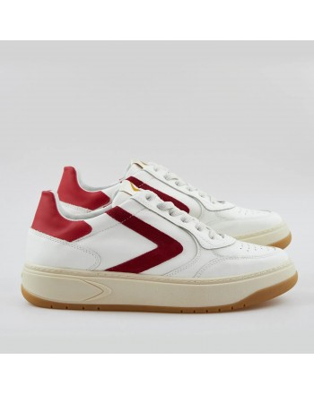 VALSPORT - HYPE CLASSIC Leather Sneakers - White/Red