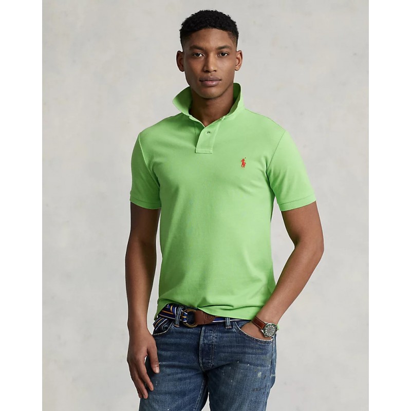 POLO RALPH LAUREN - Polo in Cotone Slim Fit - Kiwi Lime