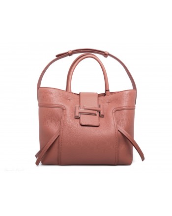 TOD'S - Leather Shopping Bag with double T - Leather