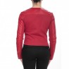 PINKO - Giacca Biker IRRORATRICE in pelle - Rosso