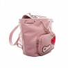 LOVE MOSCHINO - Ecoleather Backpack with Patches - Pink