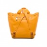 LOVE MOSCHINO - Ecoleather Backpack with Patches - Mustard Yellow