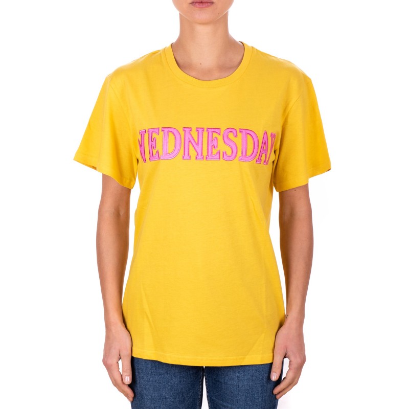 ALBERTA FERRETTI -  T-shirt in jersey cotone WEDNESDAY - Senape